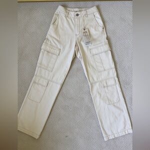 Cargo pants, color ivory, never used, high quality